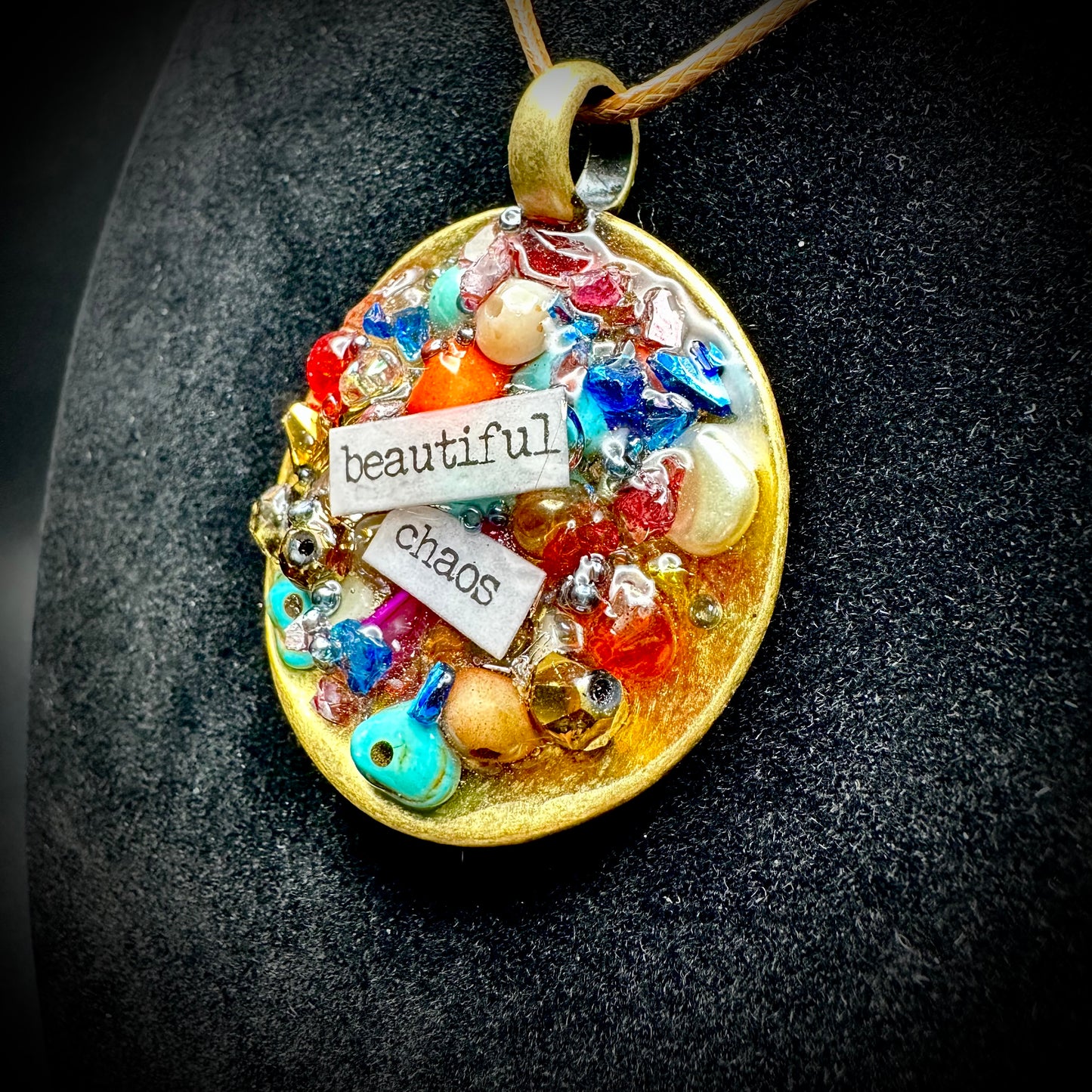 Beautiful Chaos Inspiration Pendant Necklace