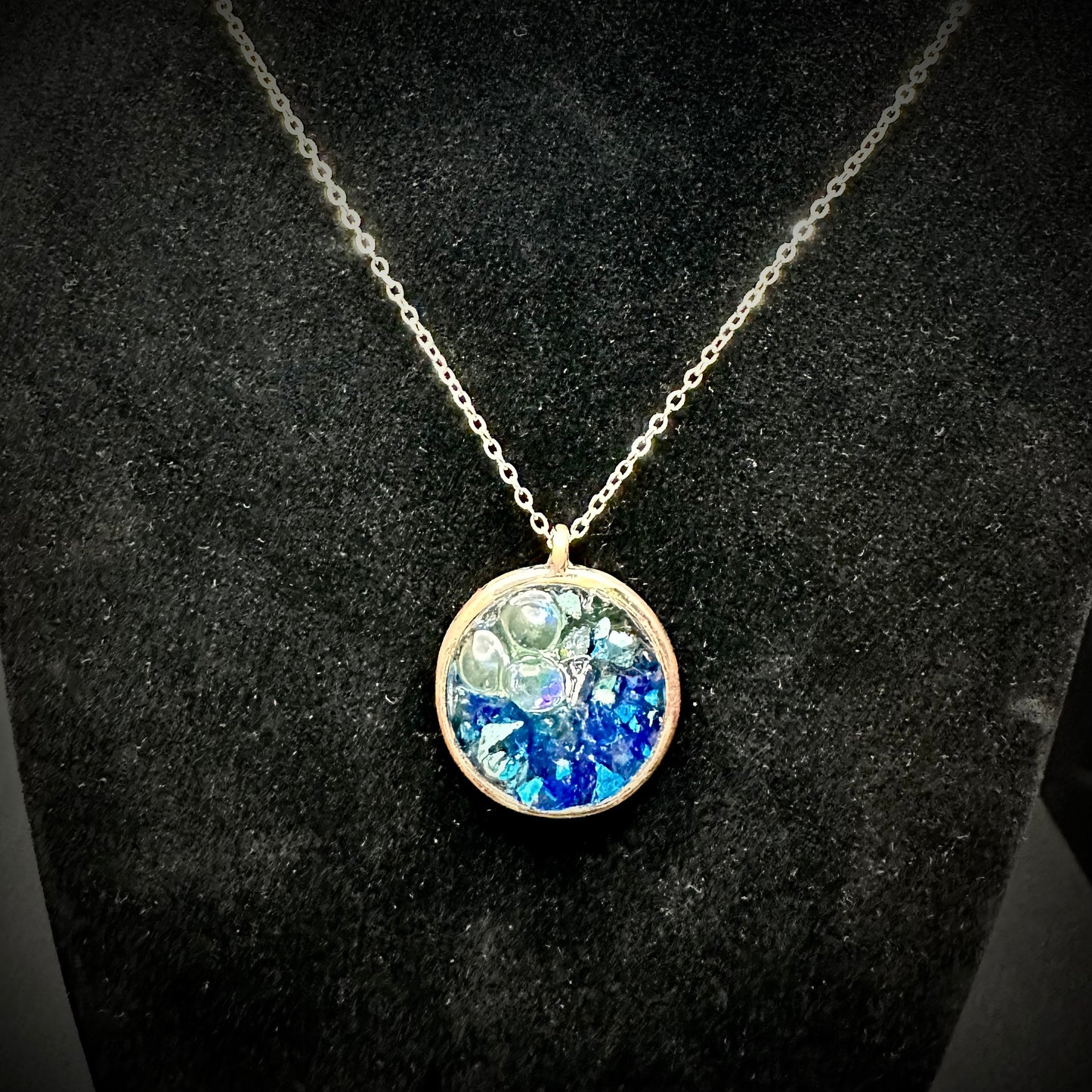 Ocean Wave Pendant Necklace