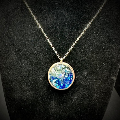 Ocean Wave Pendant Necklace