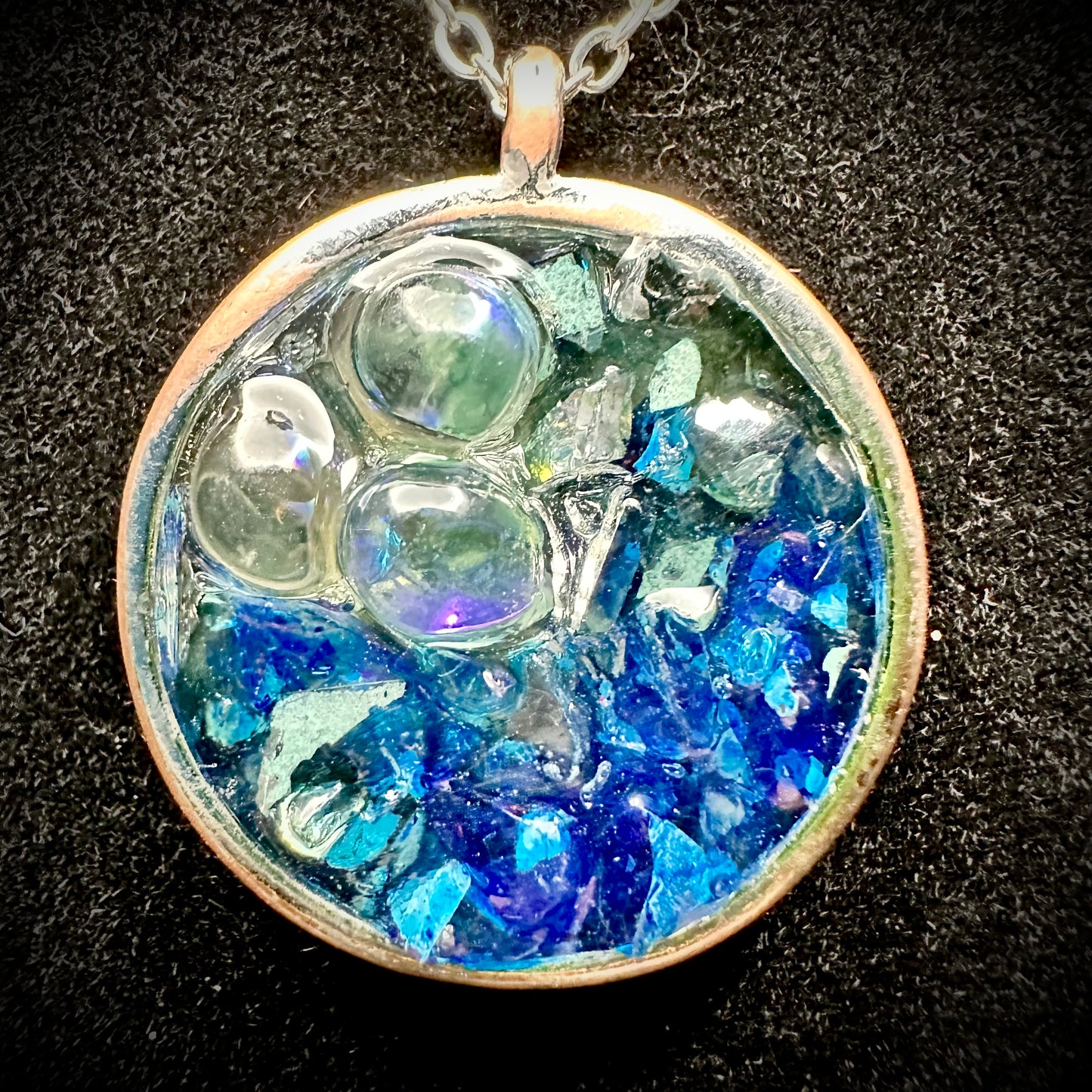 Ocean Wave Pendant Necklace