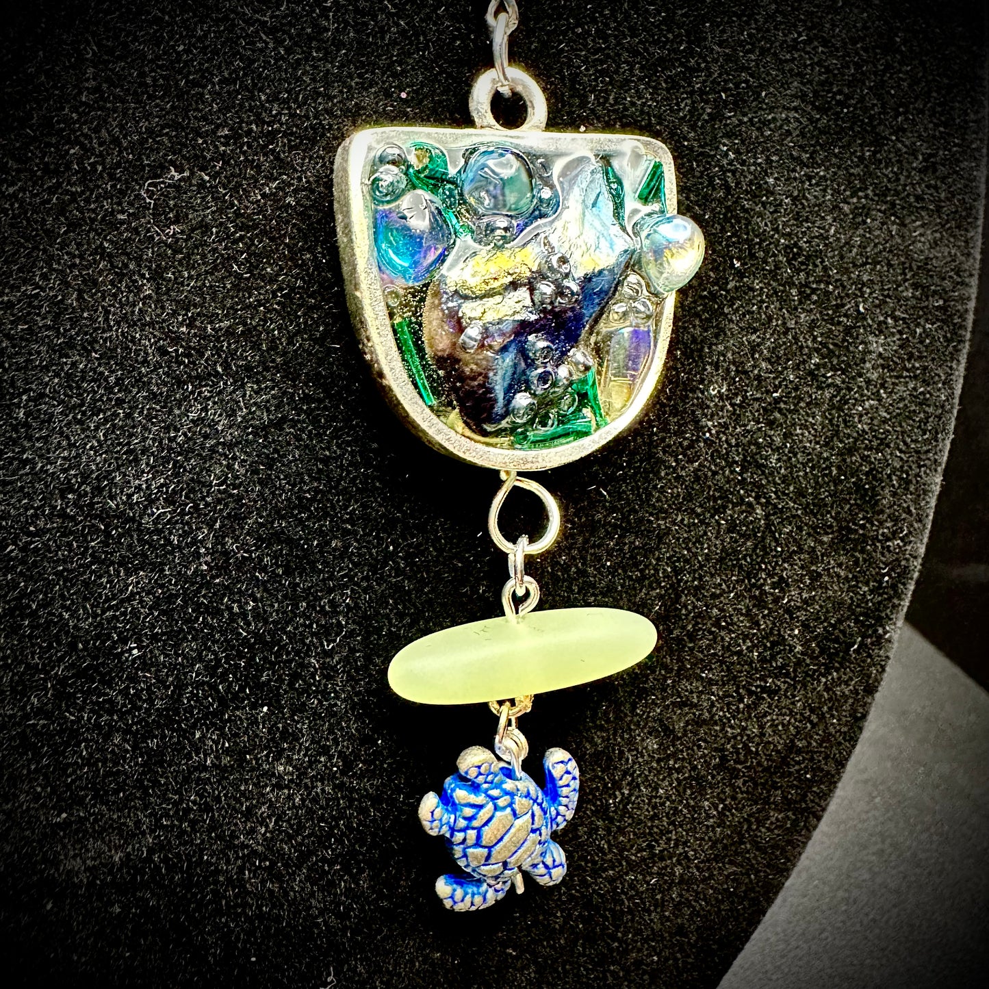 "Turtle Bay" Ocean Talisman Pendant Necklace