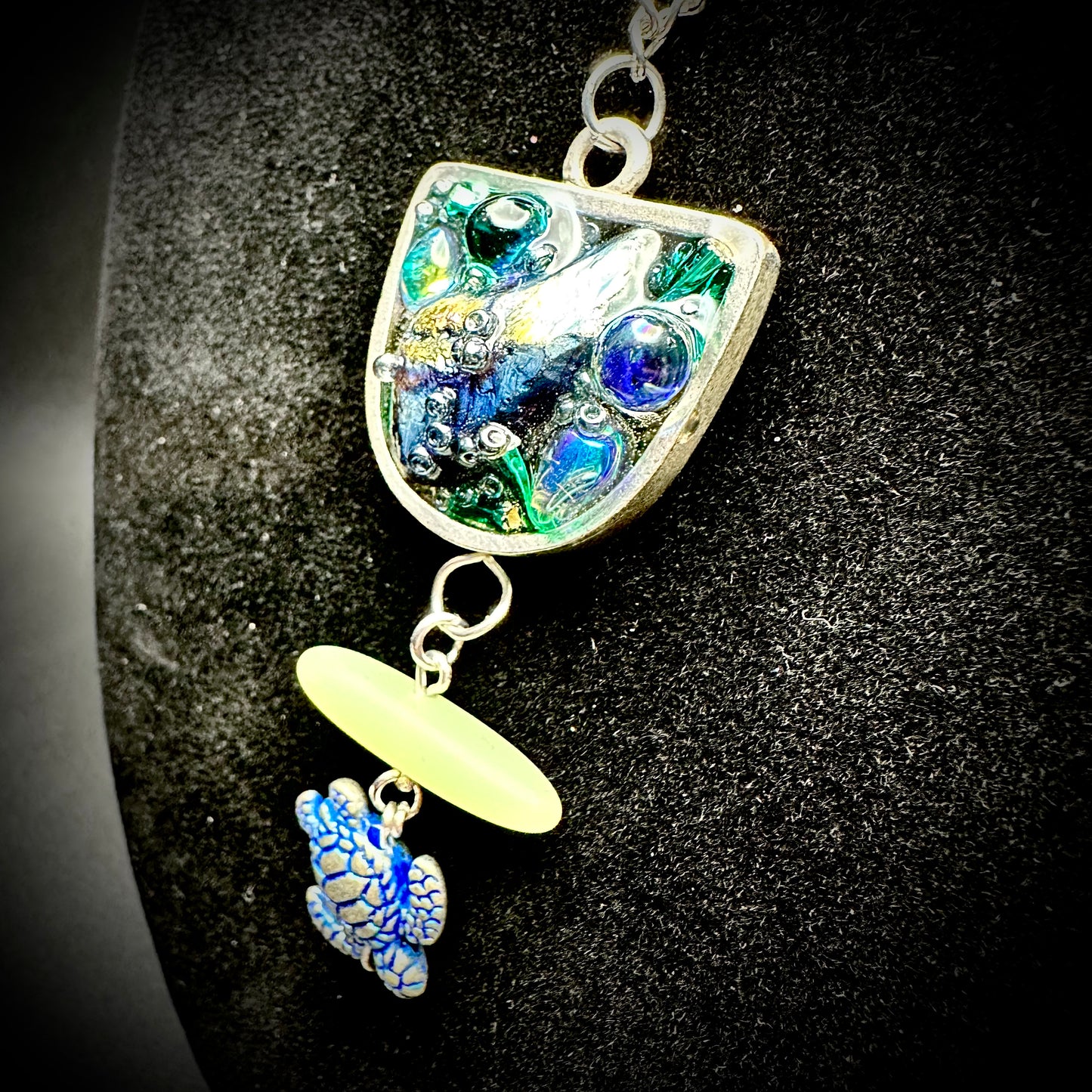 "Turtle Bay" Ocean Talisman Pendant Necklace