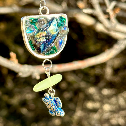 "Turtle Bay" Ocean Talisman Pendant Necklace