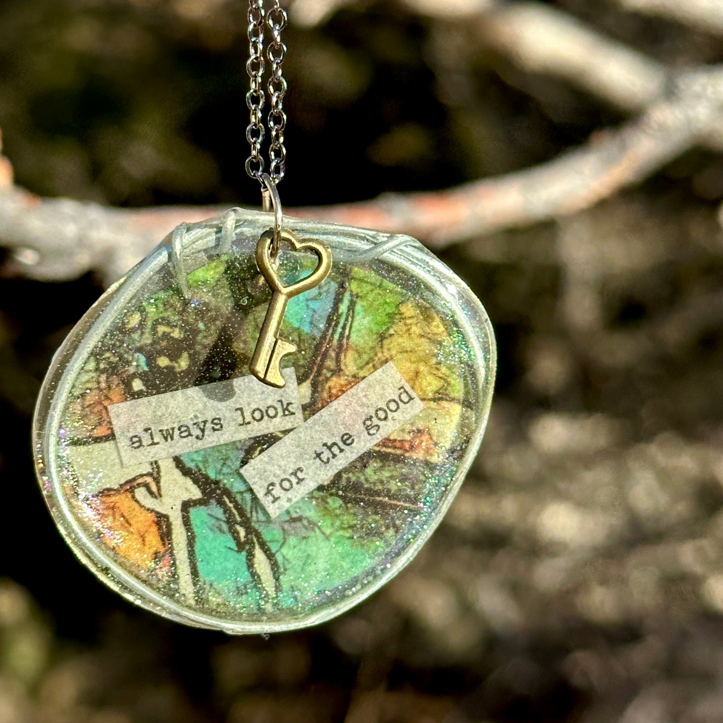 "Look for the Good" Pendant Necklace