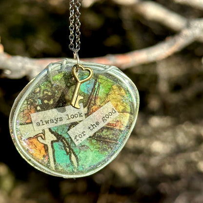 "Look for the Good" Pendant Necklace