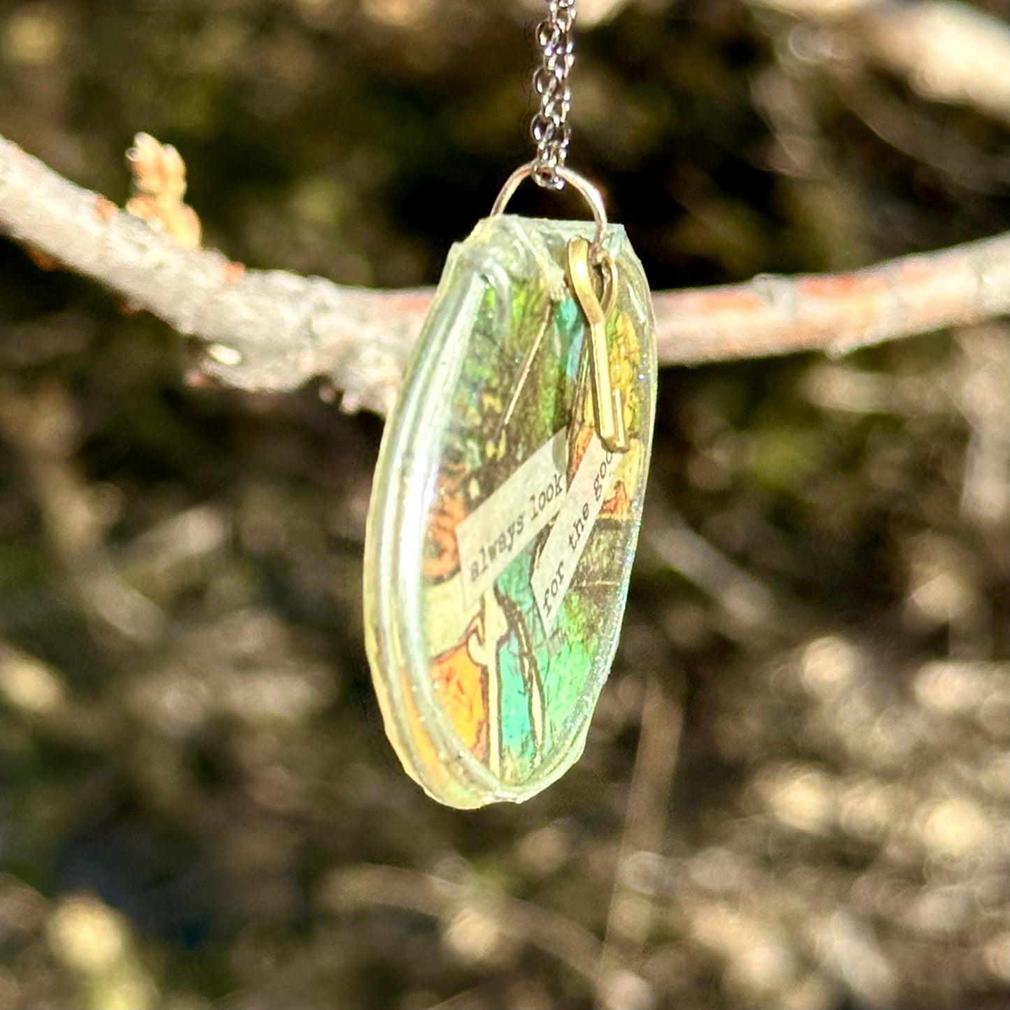 "Look for the Good" Pendant Necklace