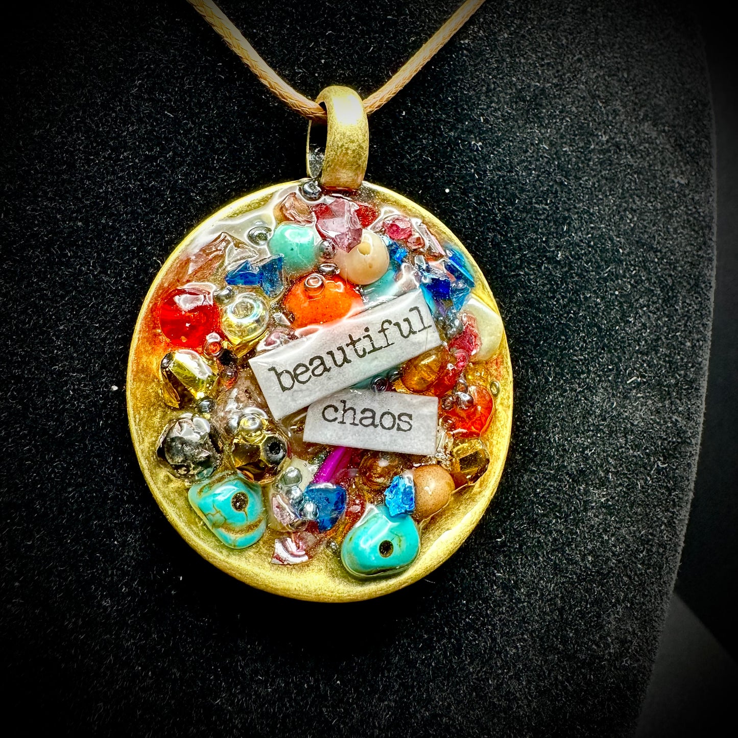 Beautiful Chaos Inspiration Pendant Necklace