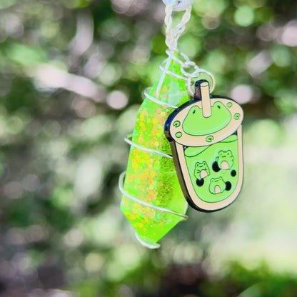 Froggy Boba Tea Necklace