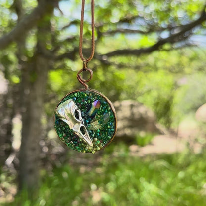 Skull Forest Pendant Necklace