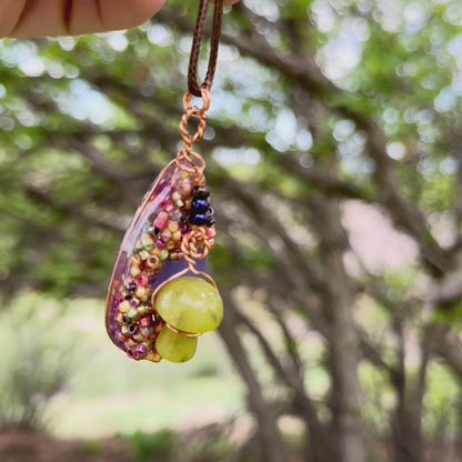 Mushroom Fidget Pendant Necklace