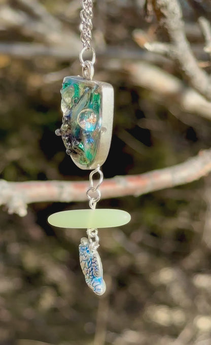 "Turtle Bay" Ocean Talisman Pendant Necklace